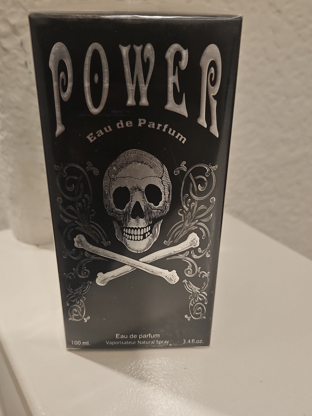 POWER Eau de Parfum - Black & Silver Skull Design